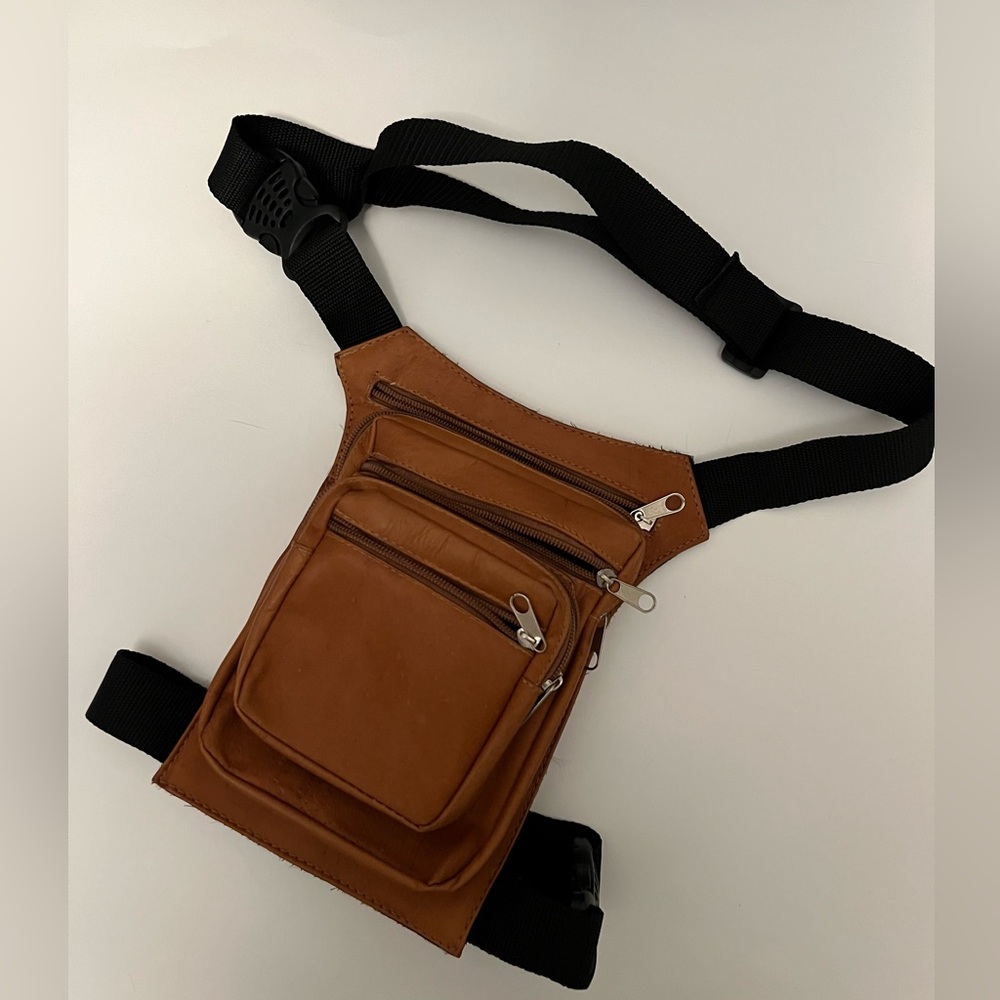 Men Leg Bag -Genuine Leather-